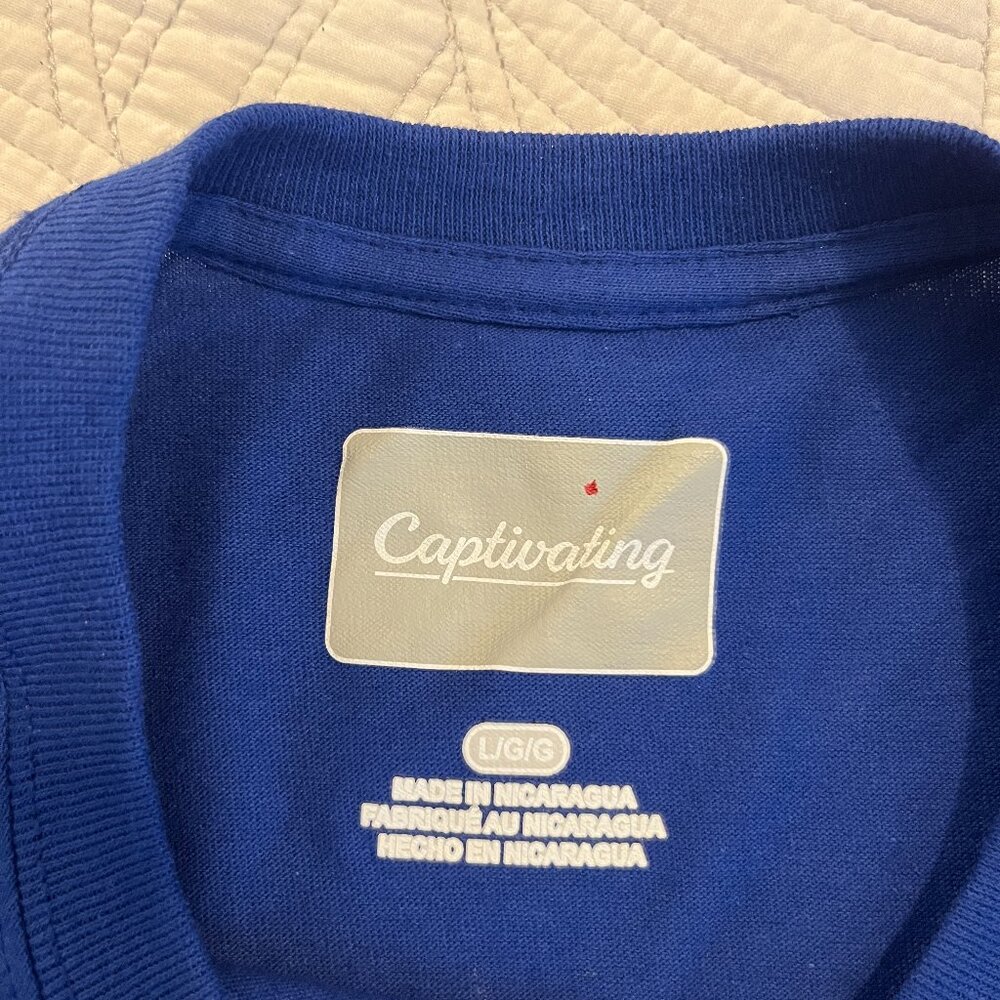 UNIVERSITY OF FLORIDA GATORS SZ LARGE 100% COTTON SS TEE SHIRT BY CAPTIVATING - Picture 4 of 6